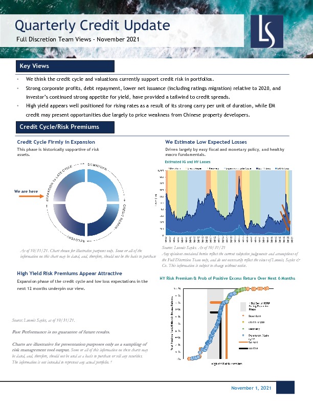 Quarterly Credit Update | Investment Officer